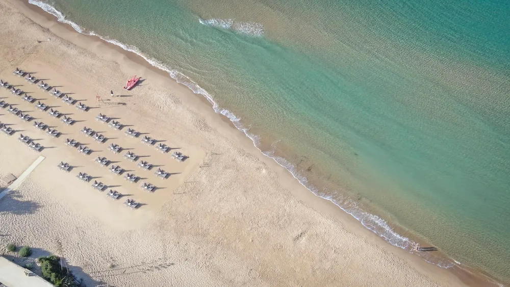 Spiaggia vista aerea