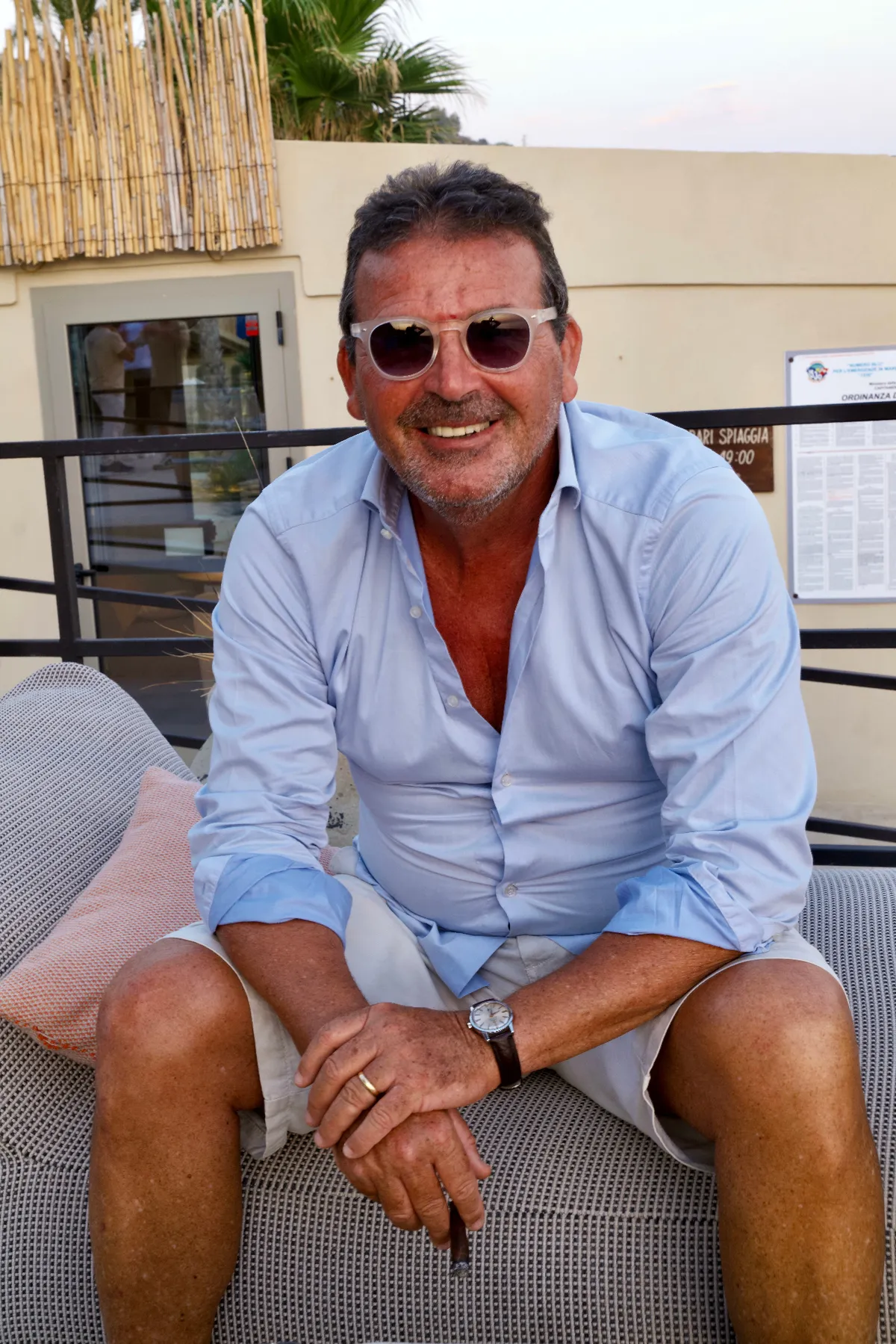 Guest on terrace